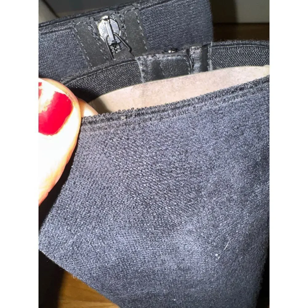 Aquatalia Women's Nicolette Weatherproof Suede Tall Boots black size 6.5